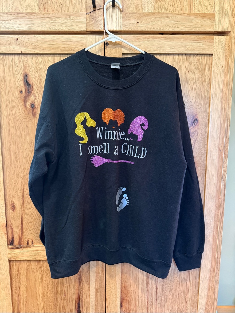Halloween Hocus Pocus pregnancy sweater. Size large